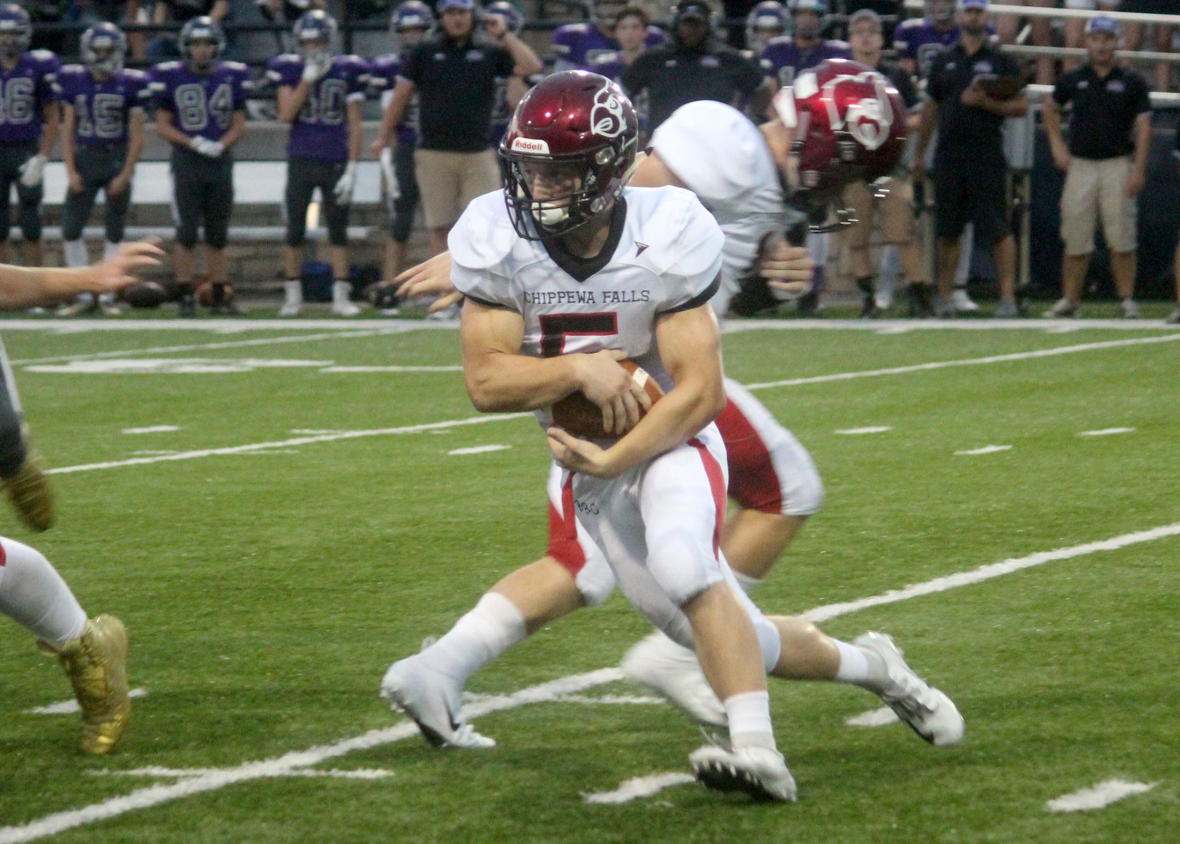 Chi-Hi football at Eau Claire Memorial 9-14-18